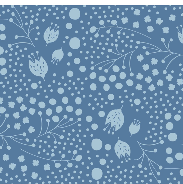 Musselin 0,5m Tulpi blau 