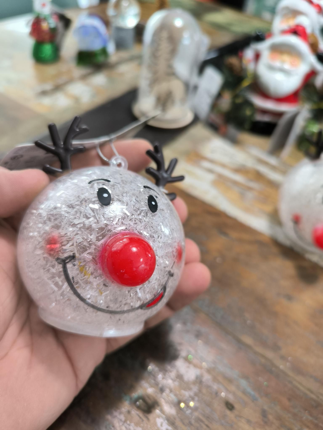 BOULE DÉCORATION NEZ LUMINEUX 