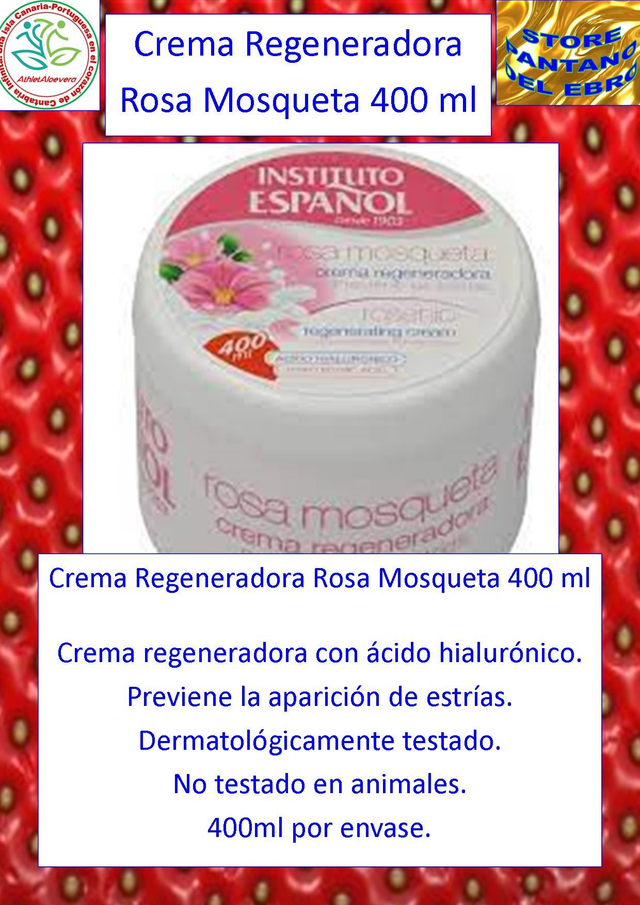 Crema Regeneradora Rosa Mosqueta 400 ml