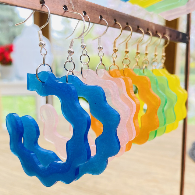 Boucles d'oreilles California Créole Wave