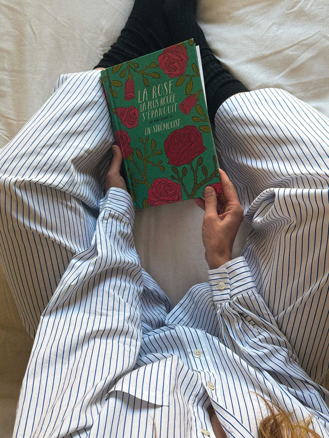 Carrie pantalon rayures blue