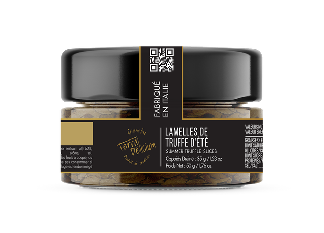 Lamelles de truffe d'été 60% 50 gr.
