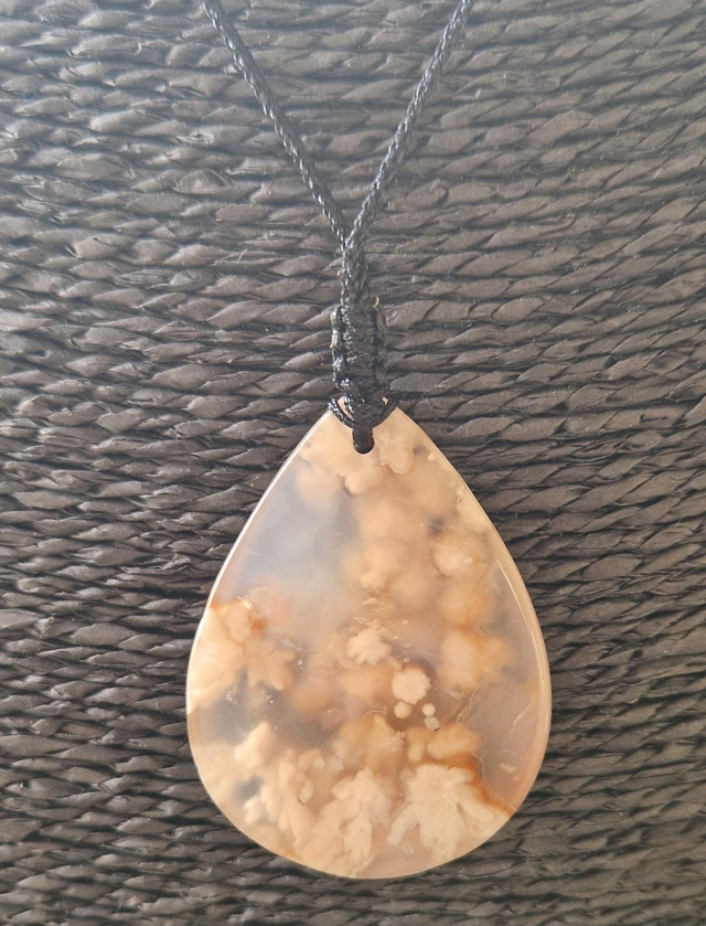 Pendentif Agate Fleur