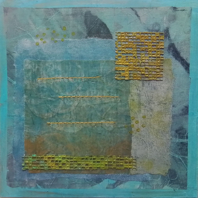 MD09 Notes On Innse Gall by Maggie Davis, 37 x 37 cm Mixed Media