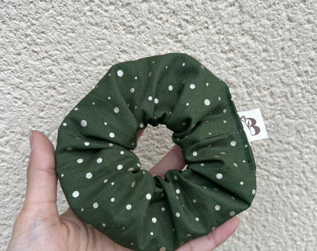 Chouchou upcyclé Phantasio - Vert Noël