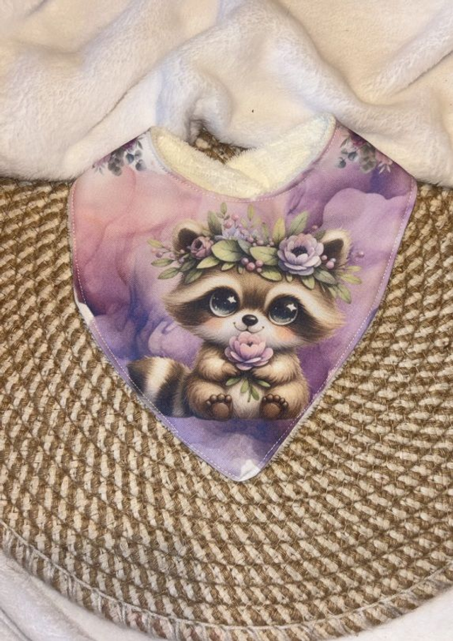 Bavoir bandana Racoon
