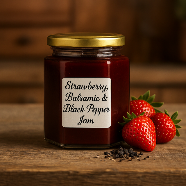 Strawberry, Balsamic &amp; Black Pepper Jam