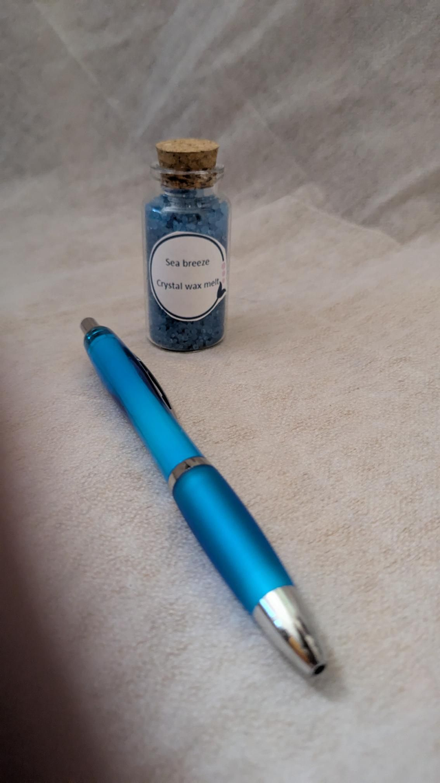 Wax bottles - pen for scale