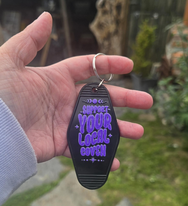 Local Coven Supporter Motel Keyring