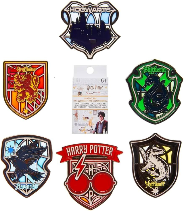 Harry Potter: Stained Glass Loungefly Blind Box Pins 