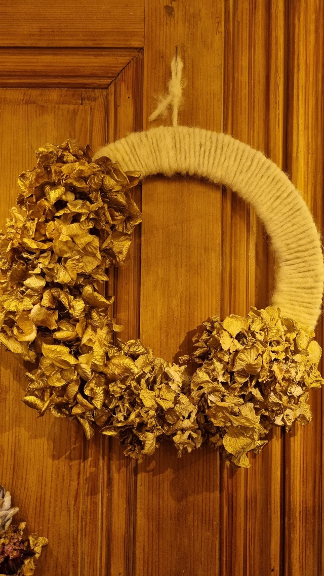 Couronne fleurs séchées 