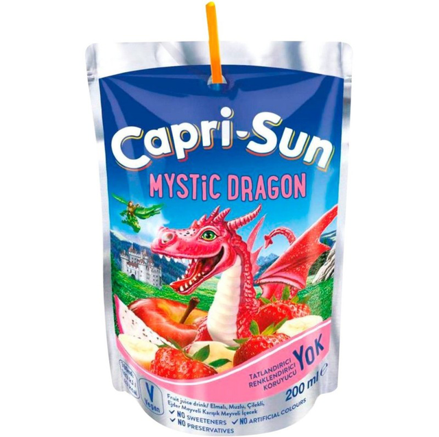 Capri-Sun Mystic Dragon Banane / Fraise / Pomme / Fruit du Dragon 200ml