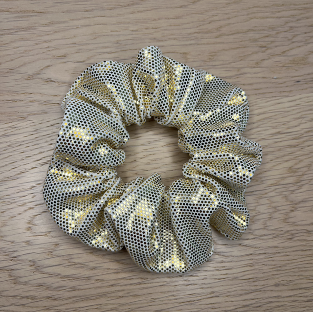 Valkoinen glitter hiusdonitsi