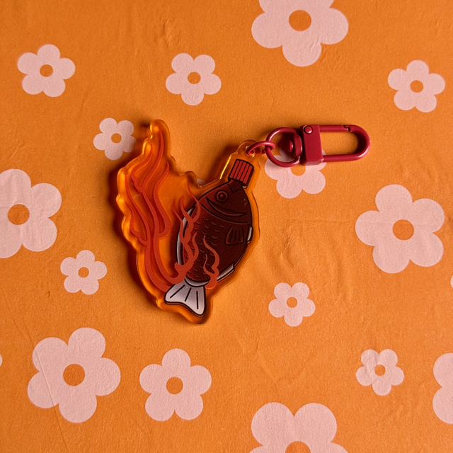 Soy Fish Keyring