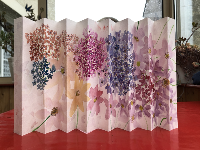 Watercolor Accordion 4 - 20x25 cm