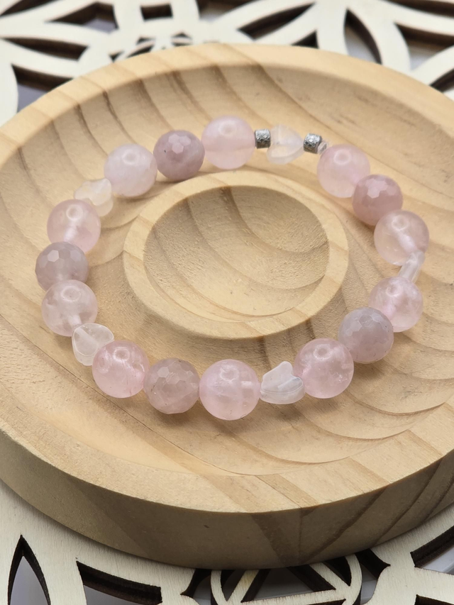 Bracelet enfant Quartz rose 0,8 cm 