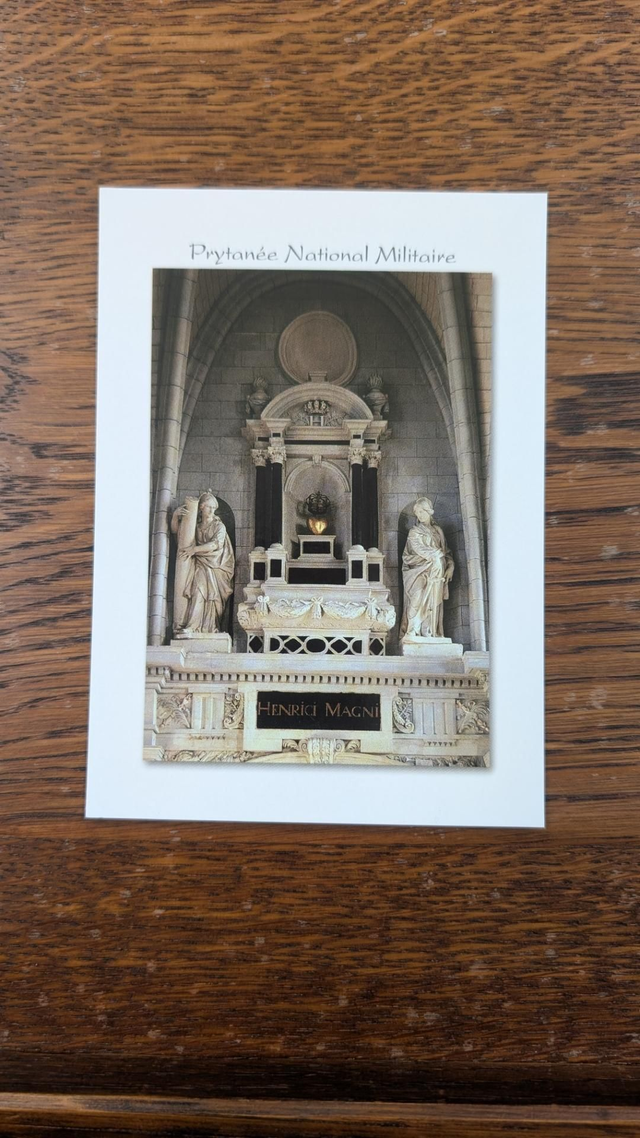 Carte postale du reliquaire du coeur du roi Henri IV