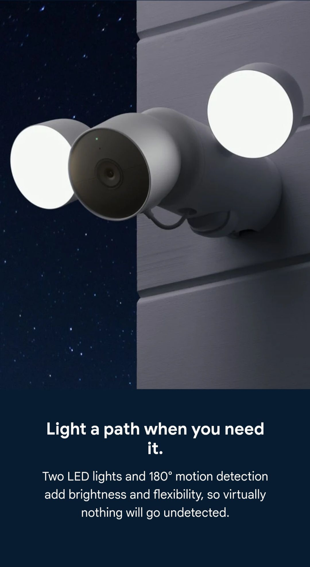 Google Nest Camera with Floodlight [wired]