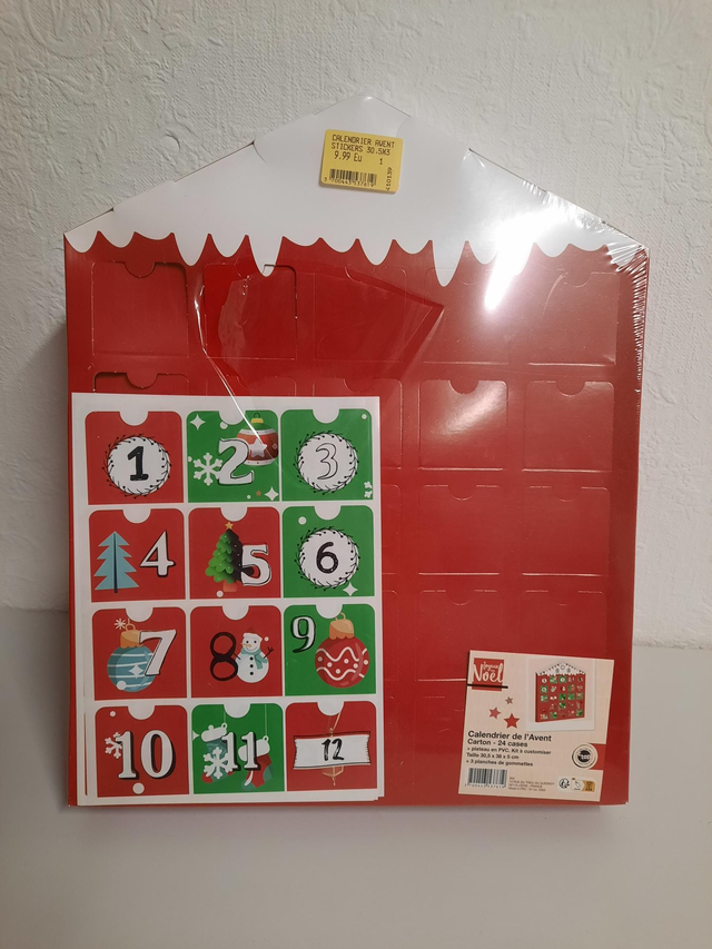 Calendrier de Noël vide 🎄 neuf 
