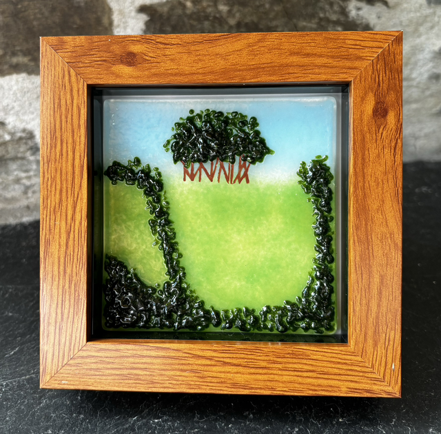 ‘Coming Home/Nearly There’ Trees Artwork in Standing frame 