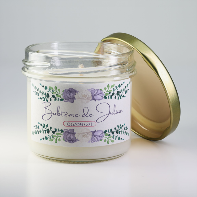 6 pièces de Bougies personnalisées parfumées - Idée-cadeau invités baptême, anniversaire, mariage, retraite, événements d’entreprise, remerciements #3