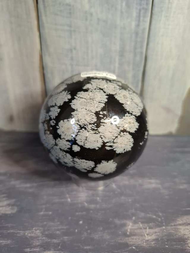 Snowflake Obsidian Sphere 