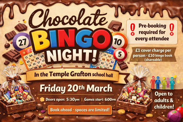 Bingo Night 20th March 2026