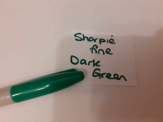Zelebs in shed CHOOSE YOUR MARKER Sharpie Fine DARK GREEN