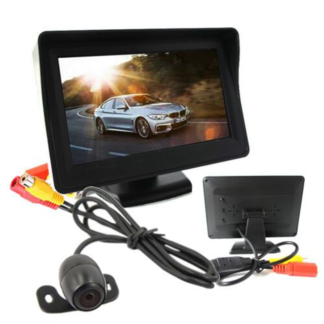 Monitor 4.3" kit Telecamera Retromarcia Auto Retrocamera Camper telecamera 