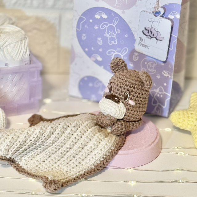 Bear mini blanket