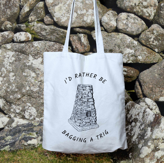 I&#039;d Rather Be Bagging a Trig Tote Bag (Stone Built Pillar)