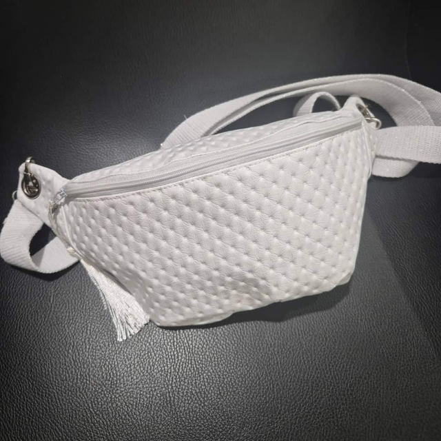 Sac à sourire capitonné blanc