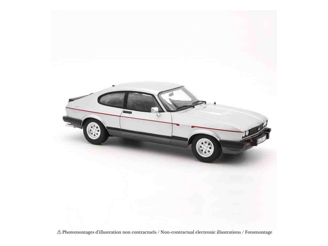 Ford Capri Mk.III 2.8 Injection LHD 1983 Argent Strato Norev 182765 1/18