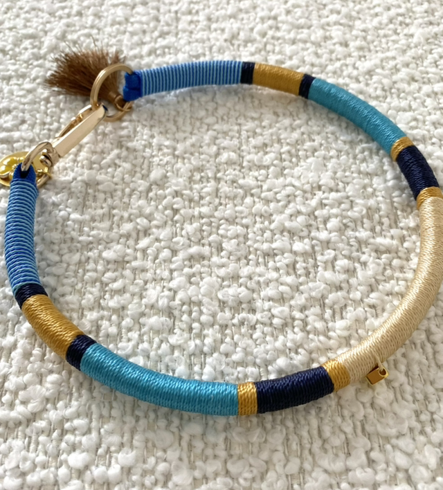 Collier bijou bleu