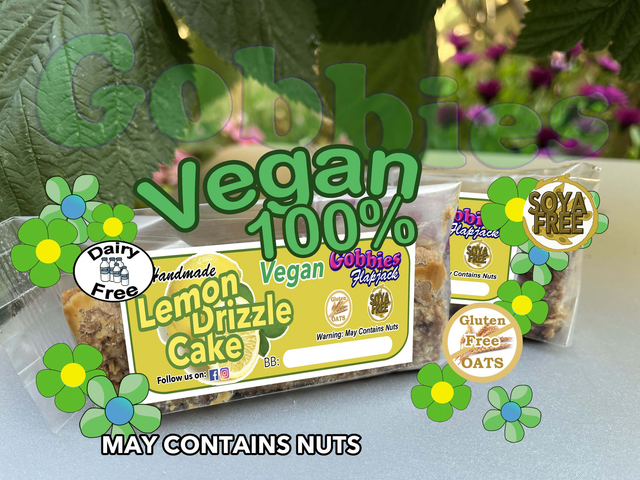 Vegan Lemon Drizzle Cake Flapjack