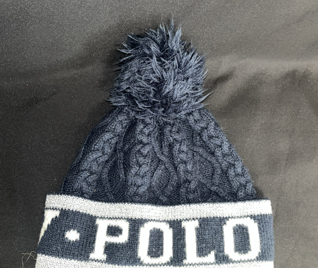 Bonnet HV Polo Enfant Marine