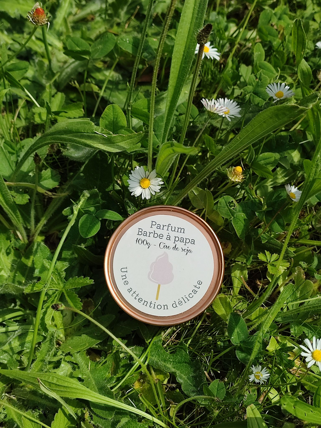 Bougie parfumée barbe à papa 100g