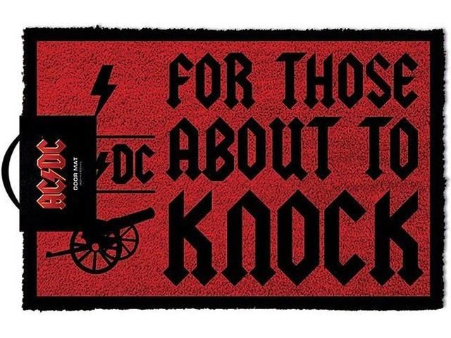 Pyramid International AC/DC Doormat For Those About To Knock 40 X 57 Cm
