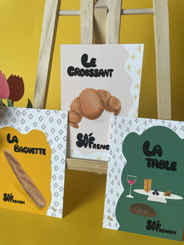 So' French - Lot de 3 tirages A6