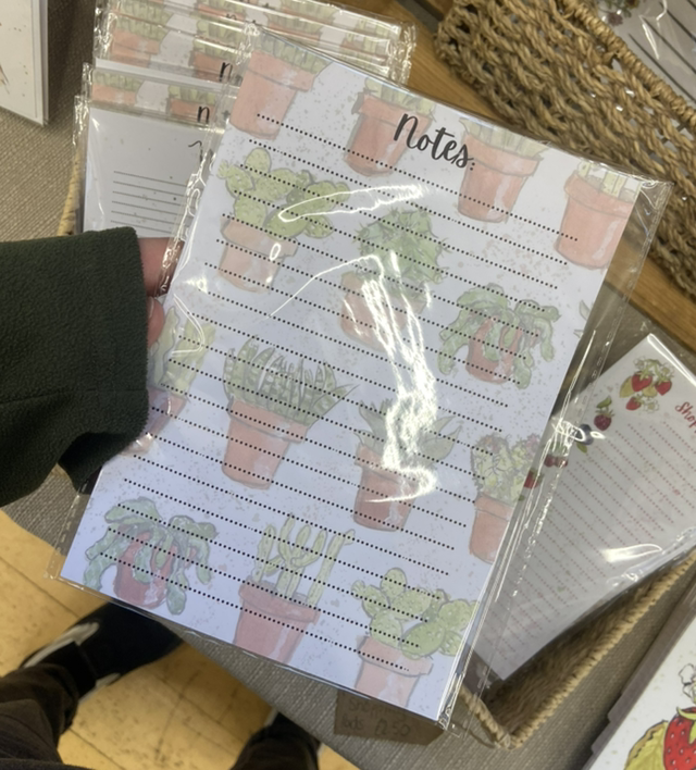 Succulent A5 Note pad 