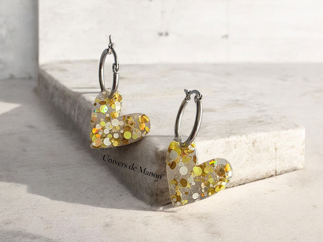 Pampilles Coeur  25 mm  