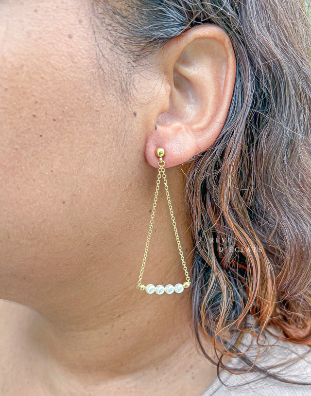 Boucles d'oreilles - Perles nacrées