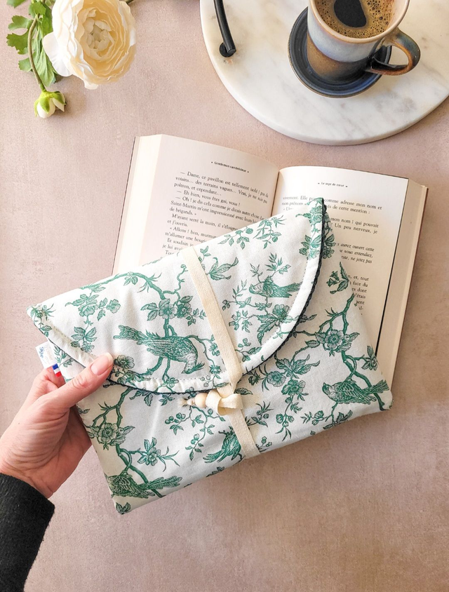 Pochette à livre Romy Velours vert sapin