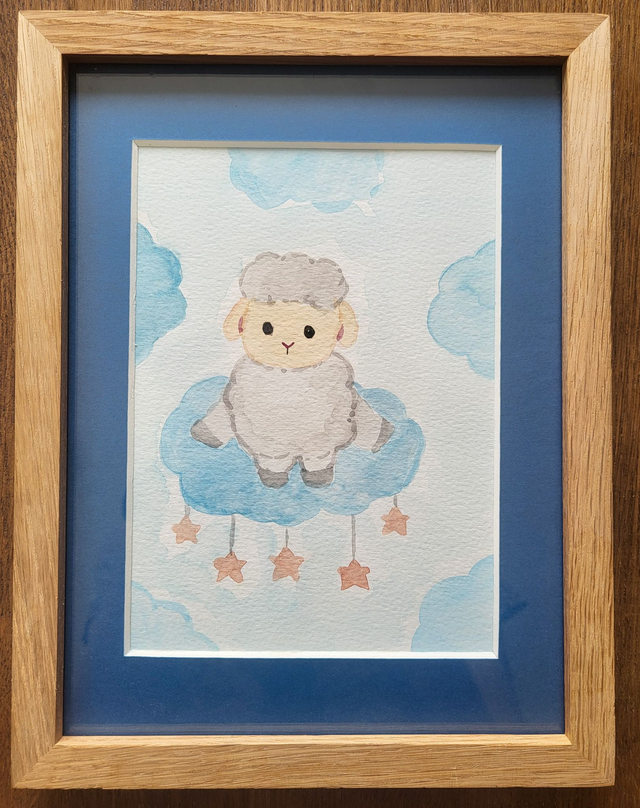 Le petit mouton sur son nuage