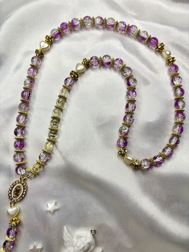 Chapelet E N  C H R I S T (lila)