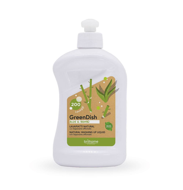 🧽 Liquide Vaisselle GreenDish Aloe et Bambou (avec Saponaire officinale)
