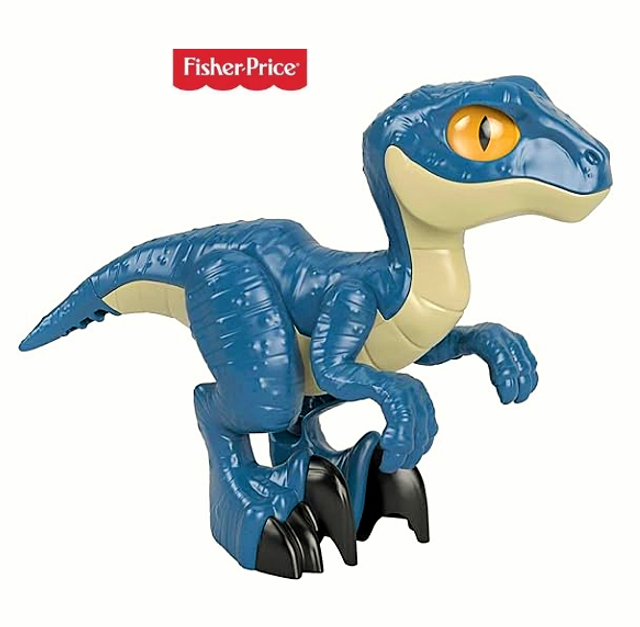 Fisher-Price Imaginext Jurassic World Grande Figurine Dinosaure Vélociraptor XL
