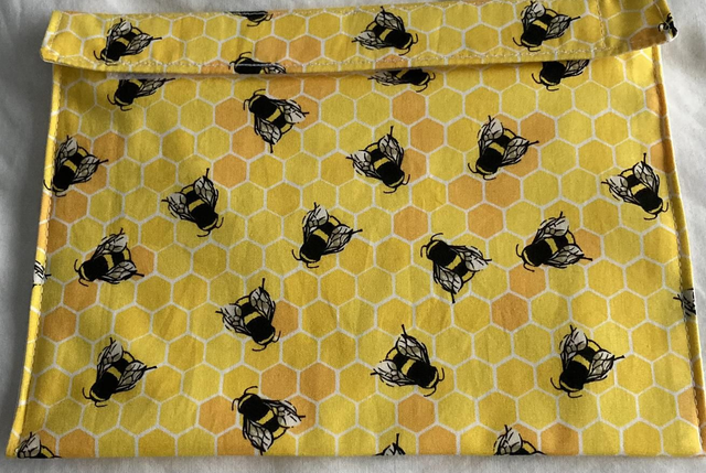 Reusable Snack Bag (Bees)
