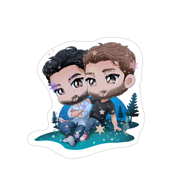 Sticker Ashton &amp; Kieran (Les Lucioles ne Brillent que la Nuit)