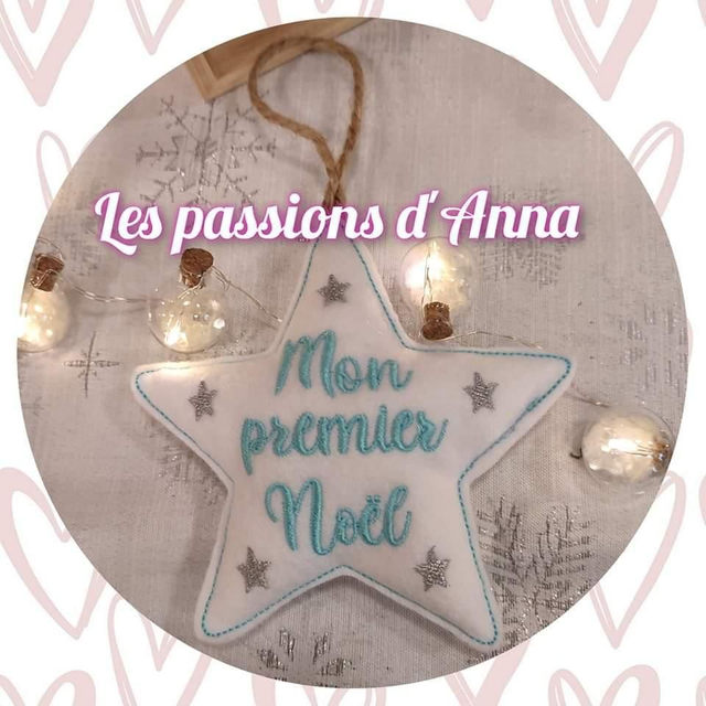 Etoile Mon Premier Noël Bleu